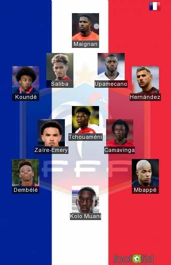 France national footall team best XL