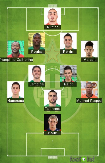 Saint-Etienne 2016-2017 Once tipo
